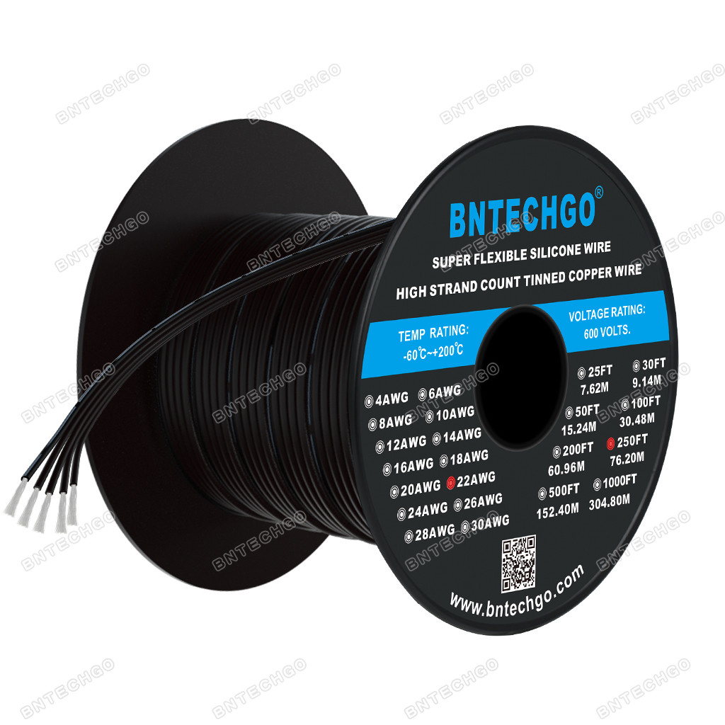 Fermerry 22 AWG Filo Di Silicone – 6 Colori, 25Ft Ciascuno – Flessibile E Stagnato - Foto 3