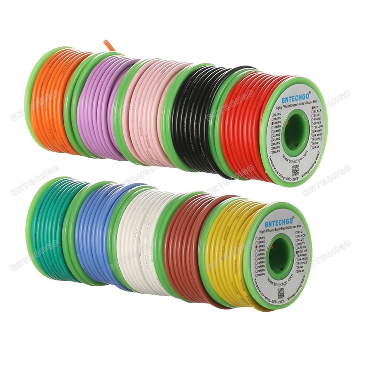 Silicone Wire, 16AWG, Ultra Flexible, 2-Conductor - ProtoSupplies