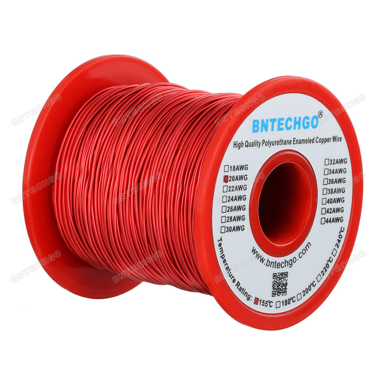 PYouo 0.8mm Enameled Copper Magnet Wire - 20 Meters Red For Coil Winding & DIY Projects