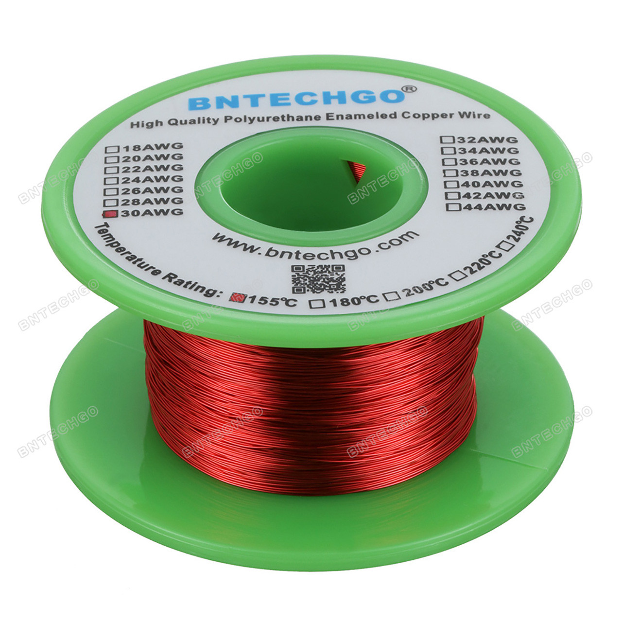 Magnet Wire 30 Gauge AWG Enameled Copper 1570 Feet Coil Winding and Crafts  Red