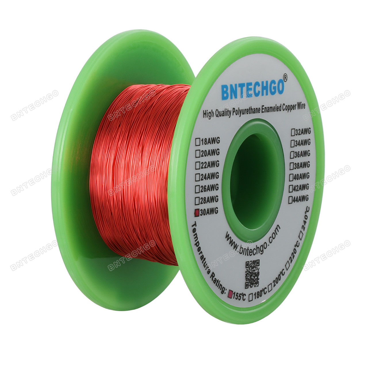 Magnet Wire 30 Gauge AWG Enameled Copper 1570 Feet Coil Winding and Crafts  Red