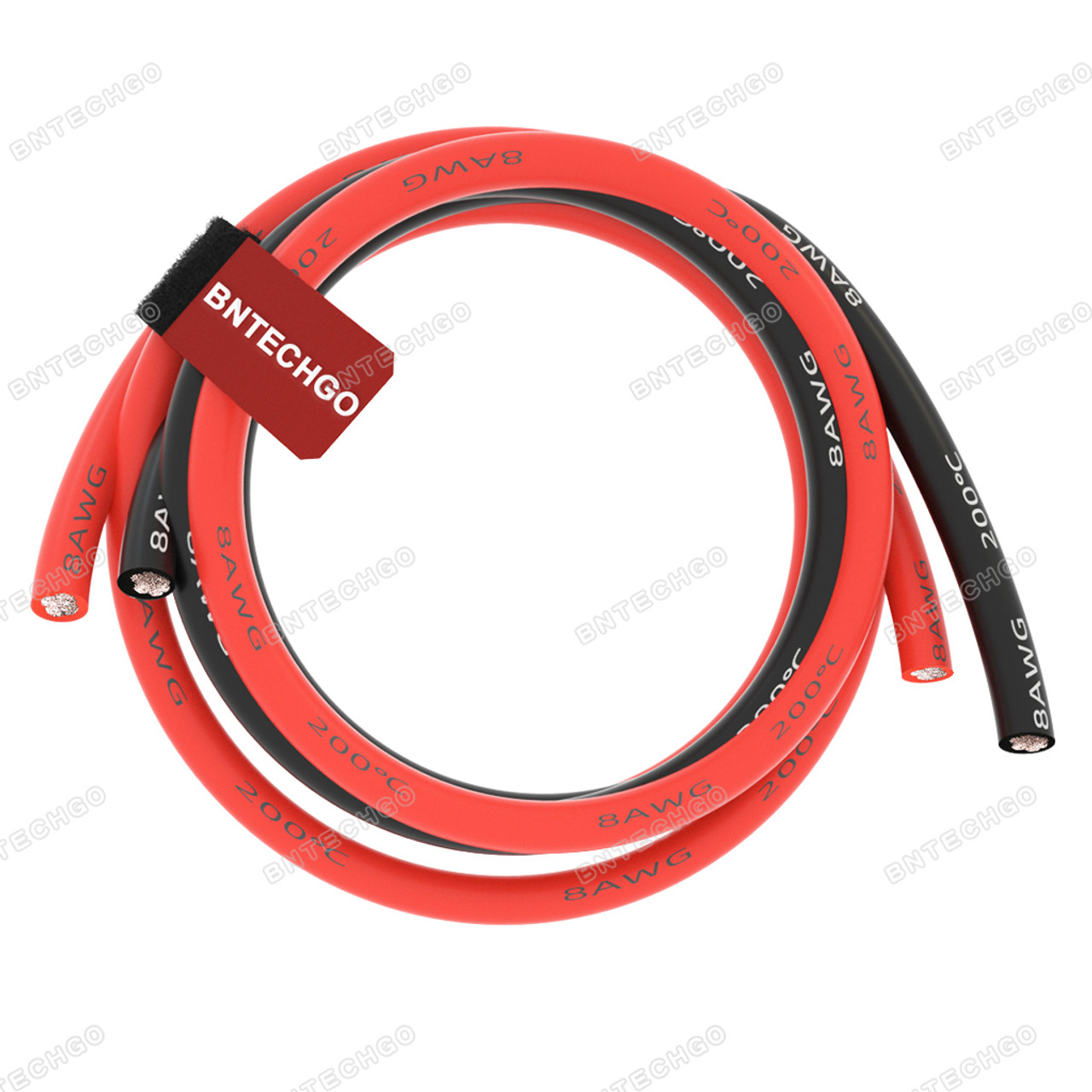BNTECHGO 10 Gauge Silicone Wire Ultra Flexible 6 Feet(Black and Red Each  Color 3 ft) High Temp 200 deg C 600V 10 AWG Stranded Tinned Copper Wire
