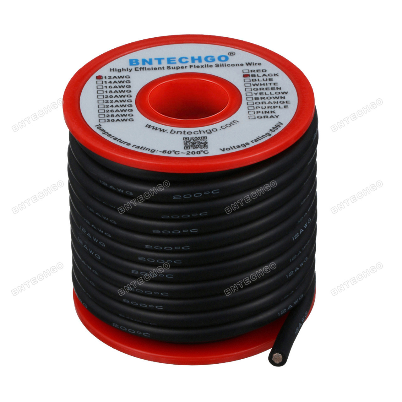 12 Gauge Silicone Insulated Wire PER METER - Luna Cycle