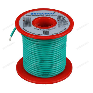 18 Gauge Silicone Wire Spool Green 100 feet Ultra Flexible 18 Gauge Silicone Wire Spool Green 100 feet Ultra Flexible