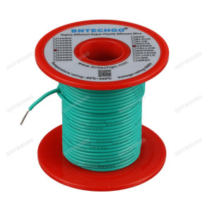22 Gauge Silicone Wire Spool Green 100 feet Ultra Flexible 22 Gauge Silicone Wire Spool Green 100 feet Ultra Flexible