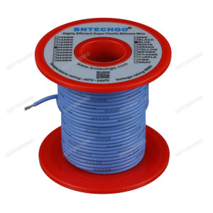 20 Gauge Silicone Wire Spool Blue 100 feet Ultra Flexible 20 Gauge Silicone Wire Spool Blue 100 feet Ultra Flexible