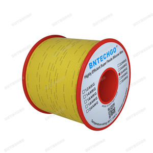 26 AWG Silicone Rubber Wire 30 Strands of Tinned Copper Wire 26 AWG Silicone Rubber Wire 30 Strands of Tinned Copper Wire