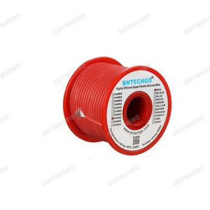26 Gauge Silicone Wire Spool Red 50 feet Ultra Flexible High Temp 200 deg C 26 Gauge Silicone Wire Spool Red 50 feet Ultra Flexible High Temp 200 deg C