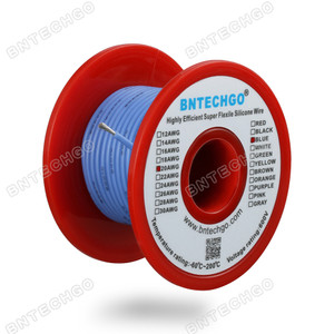 20 Gauge Silicone Wire Spool Blue 50 feet Ultra Flexible