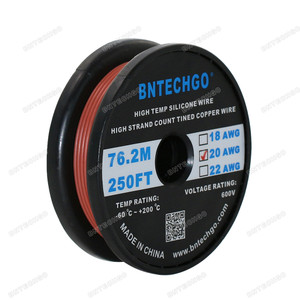 20 Gauge Silicone Wire Spool Brown 250 feet Ultra Flexible 20 Gauge Silicone Wire Spool Brown 250 feet Ultra Flexible