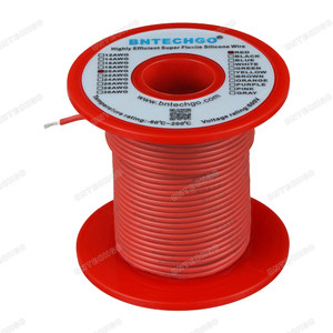 20 Gauge Silicone Wire Spool Red 100 feet Ultra Flexible 20 Gauge Silicone Wire Spool Red 100 feet Ultra Flexible