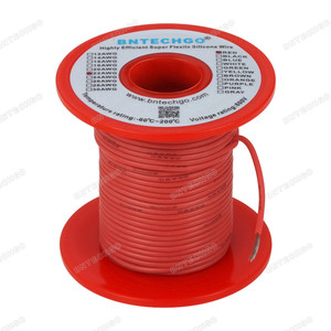 22 Gauge Silicone Wire Spool Red 100 feet Ultra Flexible 22 Gauge Silicone Wire Spool Red 100 feet Ultra Flexible