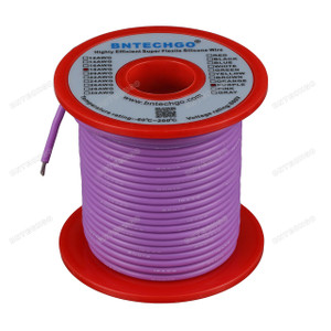 18 Gauge Silicone Wire Spool Purple 100 feet Ultra Flexible 18 Gauge Silicone Wire Spool Purple 100 feet Ultra Flexible