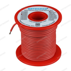 18 Gauge Silicone Wire Spool Red 100 feet Ultra Flexible