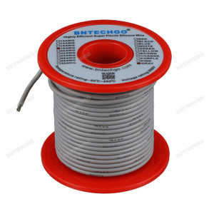18 Gauge Silicone Wire Spool Gray 100 feet Ultra Flexible 18 Gauge Silicone Wire Spool Gray 100 feet Ultra Flexible