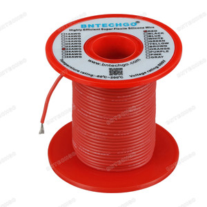 24 Gauge Silicone Wire Spool Red 100 feet Ultra Flexible 24 Gauge Silicone Wire Spool Red 100 feet Ultra Flexible