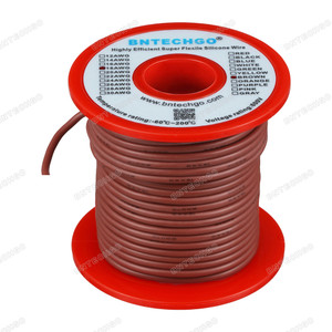 18 Gauge Silicone Wire Spool Brown 100 feet Ultra Flexible 18 Gauge Silicone Wire Spool Brown 100 feet Ultra Flexible