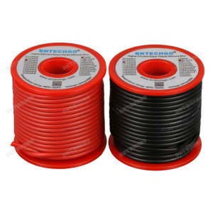 16 Gauge Silicone Wire Spool 50 ft Black and 50 ft Red 16 Gauge Silicone Wire Spool 50 ft Black and 50 ft Red