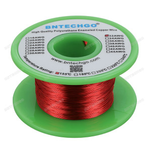BNTECHGO 32 AWG Magnet Wire - Enameled Copper Wire - Enameled Magnet Winding Wire BNTECHGO 32 AWG Magnet Wire - Enameled Copper Wire - Enameled Magnet Winding Wire