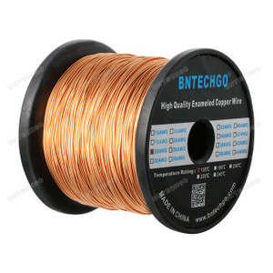 BNTECHGO 20 AWG Magnet Wire - Enameled Copper Wire - 5.0 lb - 0.0315" Diameter 1 Spool Coil Natural BNTECHGO 20 AWG Magnet Wire - Enameled Copper Wire - 5.0 lb - 0.0315" Diameter 1 Spool Coil Natural