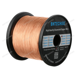 BNTECHGO 32 AWG Magnet Wire - Enameled Copper Wire 5.0 lb - 0.0078"Diameter 1 Spool Coil Natural