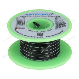 30 AWG Flexible Soft Silicone Rubber Parallel Wire Strand Wire High Temp 200 deg C 600V 4 Pin Black 50 ft 30 AWG Flexible Soft Silicone Rubber Parallel Wire Strand Wire High Temp 200 deg C 600V 4 Pin Black 50 ft