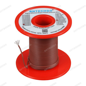 28 AWG Silicone Wire Spool Brown 250 feet Ultra Flexible 28 AWG Silicone Wire Spool Brown 250 feet Ultra Flexible