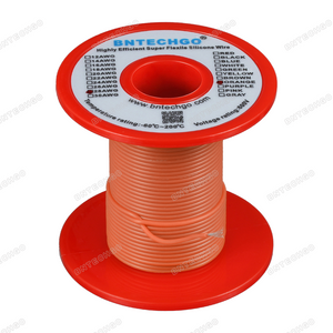 28 AWG Silicone Wire Spool Orange 250 feet Ultra Flexible 28 AWG Silicone Wire Spool Orange 250 feet Ultra Flexible
