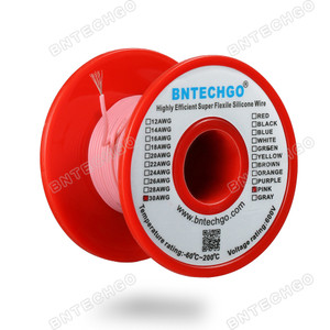 30 AWG Silicone Wire Spool Pink 250 feet Ultra Flexible 30 AWG Silicone Wire Spool Pink 250 feet Ultra Flexible