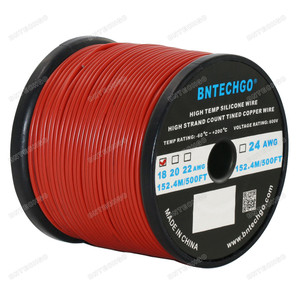 18 Gauge Silicone Wire Spool Red 500 feet Ultra Flexible 18 Gauge Silicone Wire Spool Red 500 feet Ultra Flexible