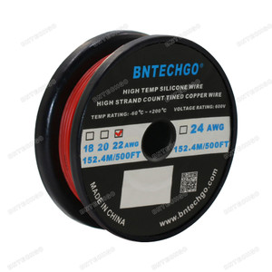 22 Gauge Silicone Wire Spool Red 500 feet Ultra Flexible 22 Gauge Silicone Wire Spool Red 500 feet Ultra Flexible