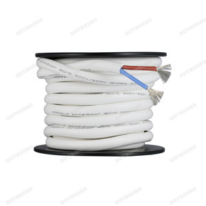 BNTECHGO Ultra Flexible 2.5mm2 2 Conductors Silicone Tinned Copper Wire Spool White 25ft BNTECHGO Ultra Flexible 2.5mm2 2 Conductors Silicone Tinned Copper Wire Spool White 25ft