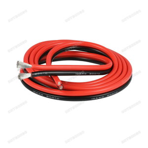 10 Gauge 2 conductor parallel silicone wire Core made with 1050 strands 0.08 mm tinned copper wire per conductor 10 Gauge 2 conductor parallel silicone wire Core made with 1050 strands 0.08 mm tinned copper wire per conductor
