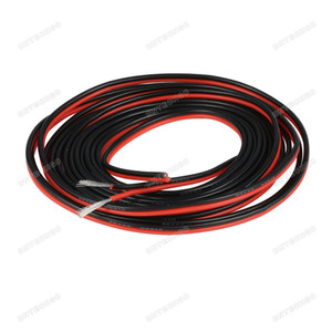 16 Gauge 2 conductor parallel silicone wire Core made with 60 strands 0.08 mm tinned copper wire 16 Gauge 2 conductor parallel silicone wire Core made with 60 strands 0.08 mm tinned copper wire