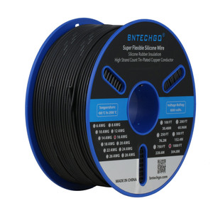 BNTECHGO 16 Gauge Silicone Wire Spool Black 1000 feet BNTECHGO 16 Gauge Silicone Wire Spool Black 1000 feet