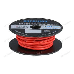 BNTECHGO 10 Gauge Silicone Rubber Wire 25 ft Red BNTECHGO 10 Gauge Silicone Rubber Wire 25 ft Red