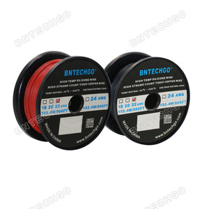 BNTECHGO 22 Gauge Silicone Wire Kit: Ultra Flexible, 1000 Feet (Red and Black, Each Color 500 ft), High Temp 200°C, 600V, 22 AWG Silicone Wire with 60 Strands of Tinned Copper Wire, Stranded Wire for Model Battery BNTECHGO 22 Gauge Silicone Wire Kit: Ultra Flexible, 1000 Feet (Red and Black, Each Color 500 ft), High Temp 200°C, 600V, 22 AWG Silicone Wire with 60 Strands of Tinned Copper Wire, Stranded Wire for Model Battery