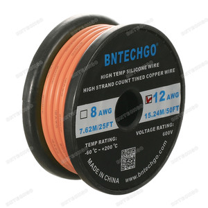 12 Gauge Silicone Wire Spool Orange 50 feet Ultra Flexible 12 Gauge Silicone Wire Spool Orange 50 feet Ultra Flexible