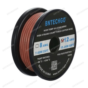 12 Gauge Silicone Wire Spool Brown 50 feet Ultra Flexible 12 Gauge Silicone Wire Spool Brown 50 feet Ultra Flexible