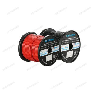 BNTECHGO 12 Gauge Silicone Wire Spool 200 feet(100 ft Black and 100 ft Red) Ultra Flexible High Temp 200 deg C 600V BNTECHGO 12 Gauge Silicone Wire Spool 200 feet(100 ft Black and 100 ft Red) Ultra Flexible High Temp 200 deg C 600V