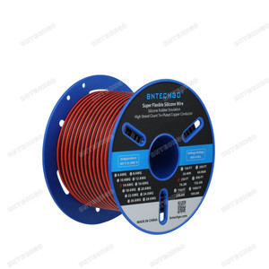 BNTECHGO 14 Gauge Flexible 2 Conductor Parallel Silicone Wire Spool Red Black 250ft Stranded Copper Wire BNTECHGO 14 Gauge Flexible 2 Conductor Parallel Silicone Wire Spool Red Black 250ft Stranded Copper Wire