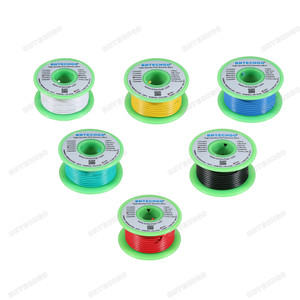 BNTECHGO 22 Gauge PVC 1007 Solid Electric Wire Kit 6 Color Each 50 ft BNTECHGO 22 Gauge PVC 1007 Solid Electric Wire Kit 6 Color Each 50 ft