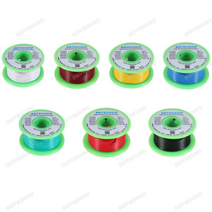 BNTECHGO 22 Gauge PVC 1007 Solid Electric Wire Kit 7 Color Each 25 ft BNTECHGO 22 Gauge PVC 1007 Solid Electric Wire Kit 7 Color Each 25 ft