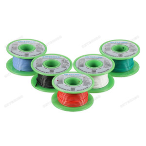 Ultra Flexible 22 Gauge Silicone Wire Spool 5 Color Red Black White Blue Green