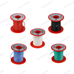 BNTECHGO 22 Gauge Silicone Wire Kit Red Black White Blue and Green Each 100ft Flexible BNTECHGO 22 Gauge Silicone Wire Kit Red Black White Blue and Green Each 100ft Flexible