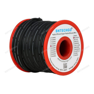BNTECHGO 20 Gauge Silicone Ribbon Cable Copper Wire 2P Flat Cable BNTECHGO 20 Gauge Silicone Ribbon Cable Copper Wire 2P Flat Cable