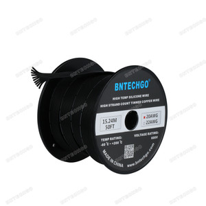 BNTECHGO 20 Gauge Silicone Ribbon Cable Copper Wire 10P Flat Cable Flexible Soft Silicone Rubber Parallel Wire Strand Wire BNTECHGO 20 Gauge Silicone Ribbon Cable Copper Wire 10P Flat Cable Flexible Soft Silicone Rubber Parallel Wire Strand Wire