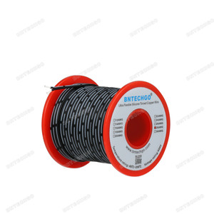 28 gauge black 2 pin silicone ribbon copper wire Black 100 ft High quality ultra flexible soft. 28 gauge black 2 pin silicone ribbon copper wire Black 100 ft High quality ultra flexible soft.