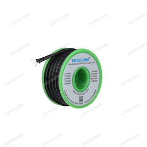 BNTECHGO 28 Gauge Silicone Ribbon Cable Copper Wire 3P Flat Cable Flexible Soft BNTECHGO 28 Gauge Silicone Ribbon Cable Copper Wire 3P Flat Cable Flexible Soft