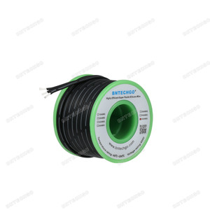 BNTECHGO 30 Gauge Flexible Soft Silicone Ribbon Cable Copper Wire 3P Flat Cable BNTECHGO 30 Gauge Flexible Soft Silicone Ribbon Cable Copper Wire 3P Flat Cable